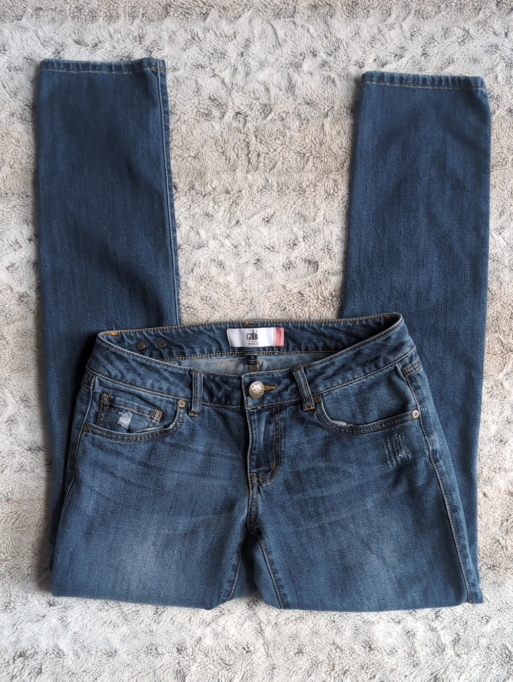 CAbi Distressed Slim Boyfriend Jeans